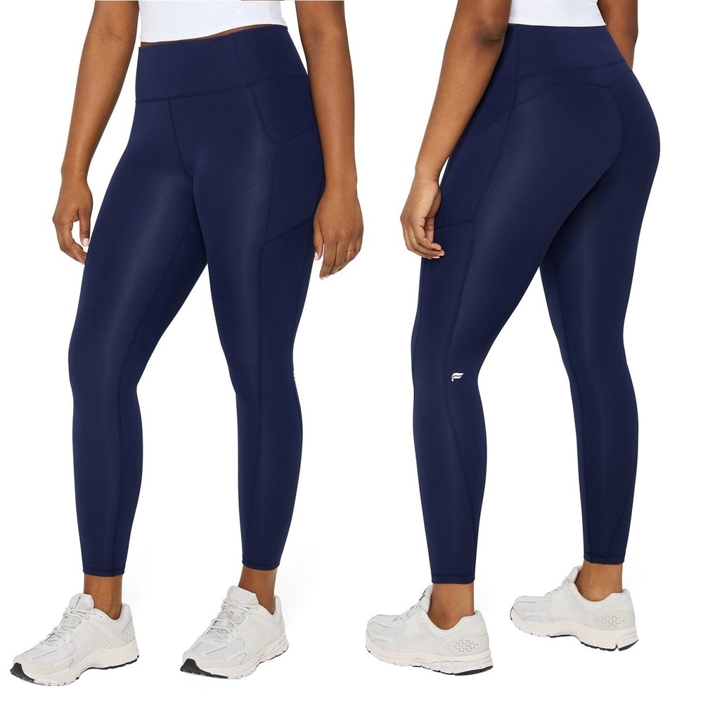 💥 Fabletics Women's L Oasis Pureluxe Legging with Pocket Navy H0778